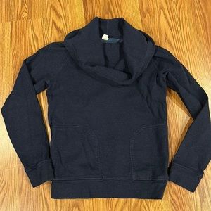 Patagonia Navy Cowl Neck Top